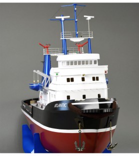 Tugboat Atlantic. 1:50 Wooden & ABS Navigable Model Ship Kit (Fit for R/C) 9