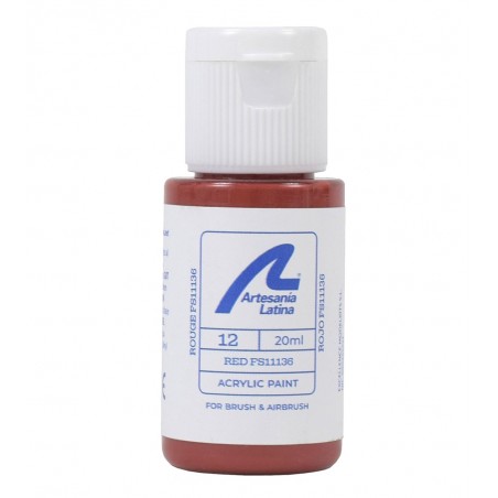 Vattenbaserad färg: Röd FS11136 (20 ml)