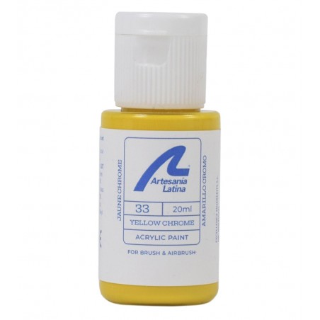 Pintura al Agua: Amarillo Cromo (20 ml)