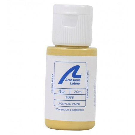 Tinta à base de água: Amarelo caqui (20 ml)