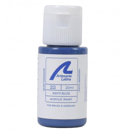 Peinture à l'Eau: Bleu Marine (20 ml)