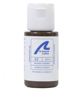 Vandbaseret maling: Burnt Umber (20 ml) 2