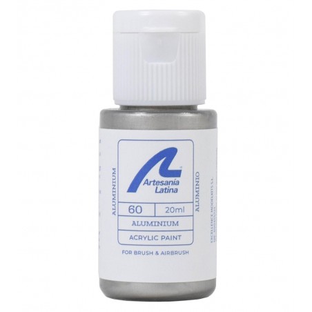 Vernice all'acqua: Alluminio (20 ml)