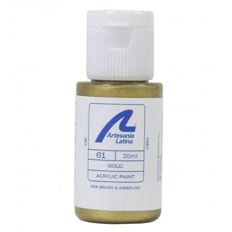 Tinta à base de água: Ouro (20 ml)
