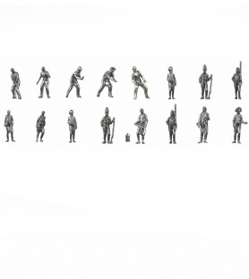 Set of 16 Metal Figurines...