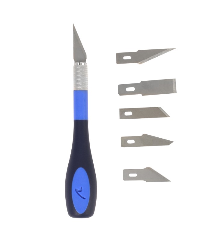Cutter N5 med 6 blad och ergonomiskt handtag