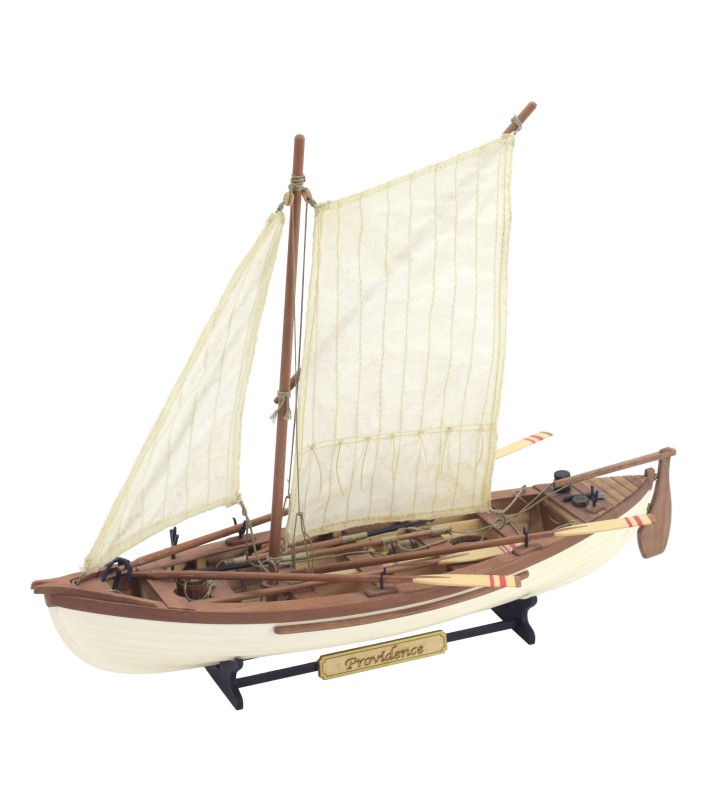 Hvalfangstskibet Providence. 1:25 Model af fiskerbåd i træ, sæt