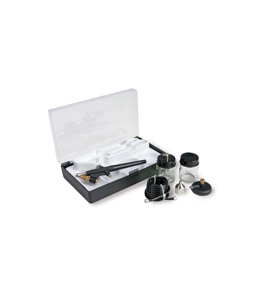 Basic Single Action Airbrush Kit, Accessories and Case