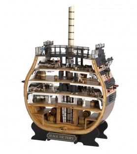 Section of HMS Victory. 1:72 Wooden Model Ship Kit 1