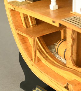 Section of HMS Victory. 1:72 Wooden Model Ship Kit 12