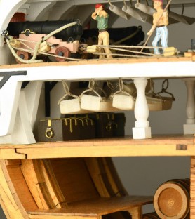 Section of HMS Victory. 1:72 Wooden Model Ship Kit 14