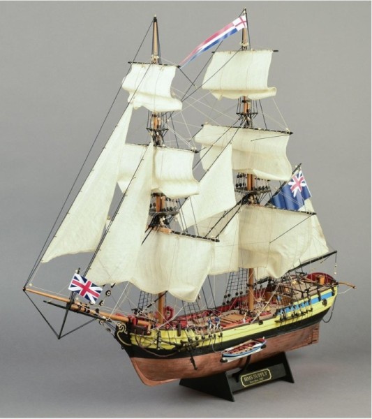 Nuovo Modello di nave in legno BERGANTIN HMS Supply 1:50.