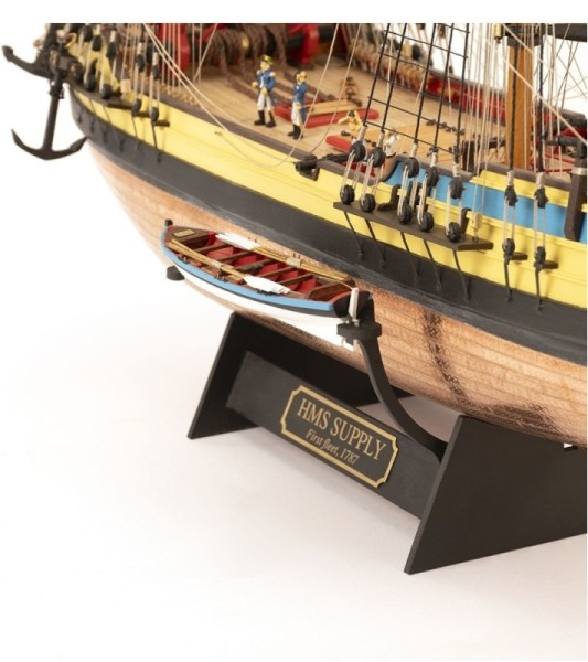 Brigantin Armé HMS Supply 1:50. Maquette Bateau en Bois