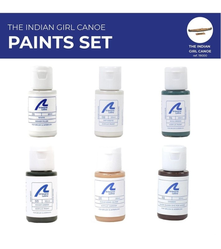Model Paintings Pack: Indiańska dziewczyna w kajaku
