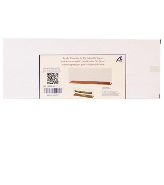 Metakrylatutställning för den indiska flickans kanotmodell