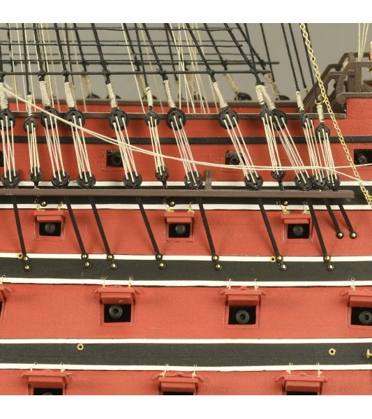 Navire de Ligne Santísima Trinidad 1:84. Maquette de Bateau en Bois
