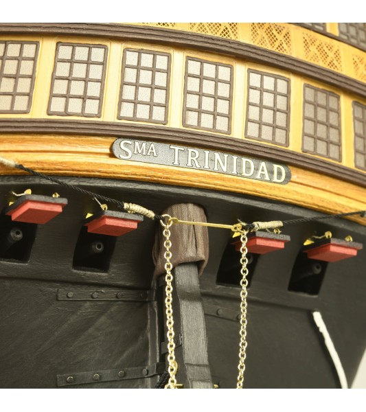 Navire de Ligne Santísima Trinidad 1:84. Maquette de Bateau en Bois