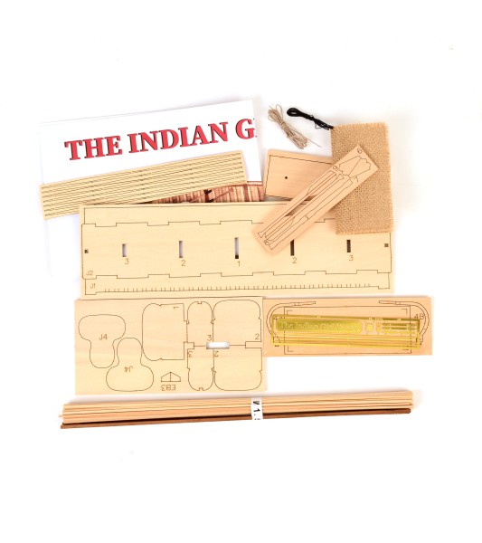 Wooden Model Ship Kit The Indian Girl Canoe at 1:16 Scale