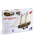 Capitão HMS Endeavour 1:50. Modelo de navio em madeira 11