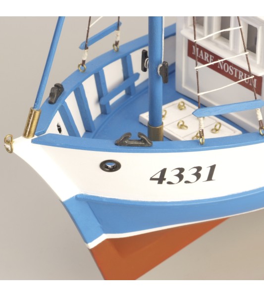 Mare Nostrum 1:35. Maquette Bateau de Pêche en Bois
