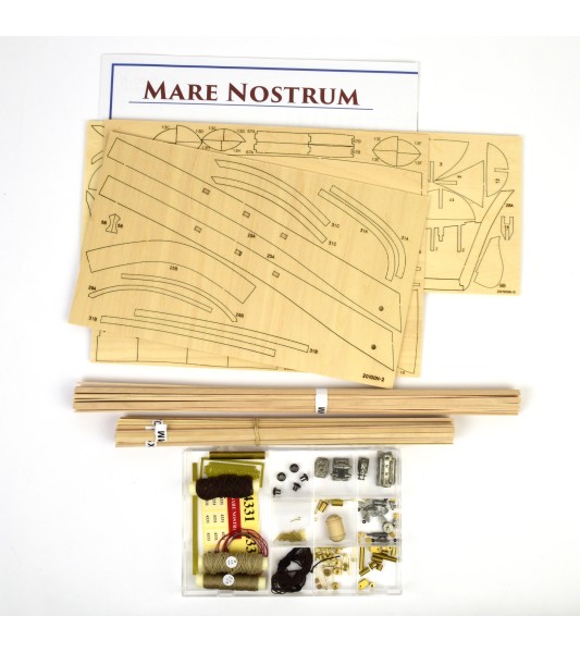 Mare Nostrum. drewniany model statku rybackiego 1:35