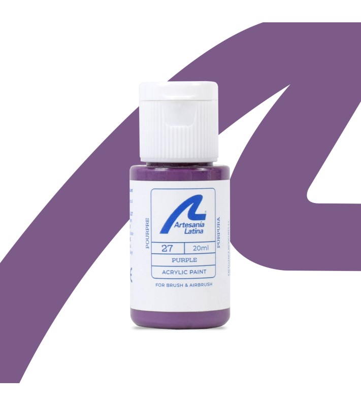 Vandbaseret maling: Lilla (20 ml)