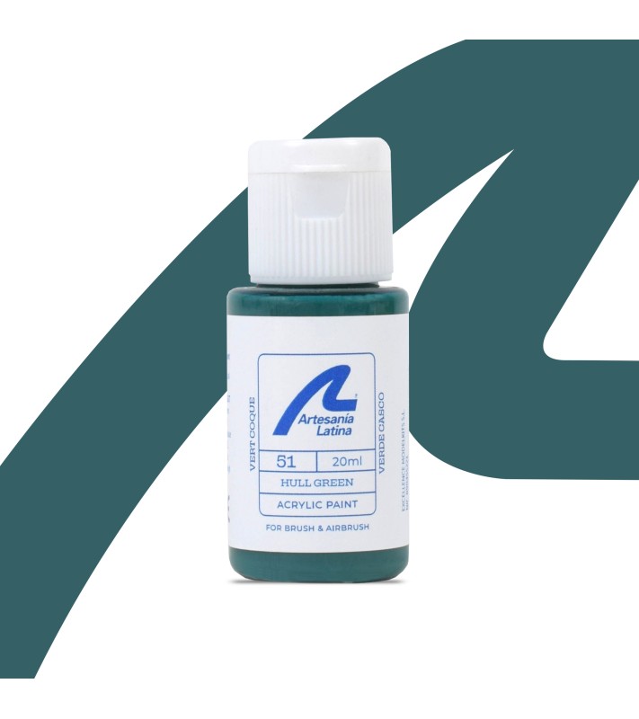 Pintura al Agua: Verde Casco (20 ml)