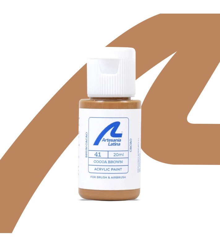 Barva na vodní bázi: Kakaově hnědá (20 ml)