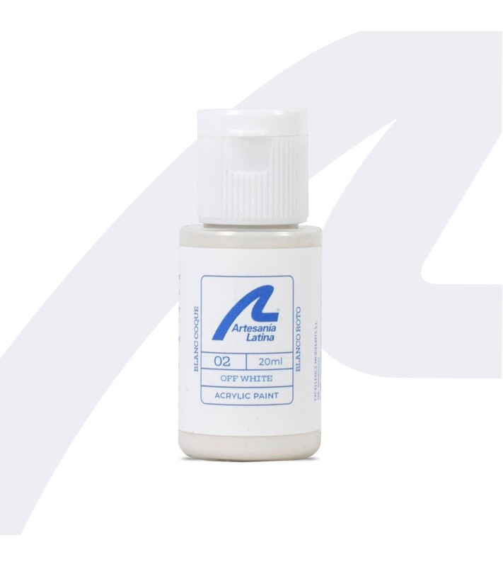 Tinta à base de água: Branco partido (20 ml)