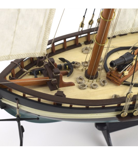 Schooner Virginia American Schooner 1:41 Modello di nave in legno