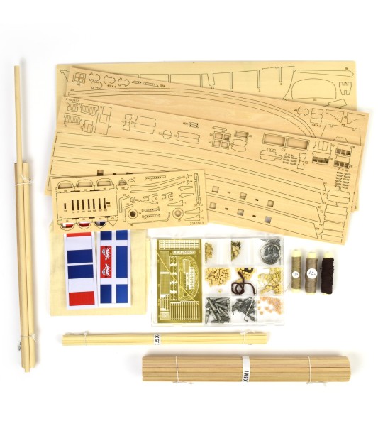 LE RENARD Corsair Kotter 1:50 Houten Modelschip