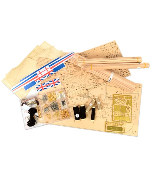 Neu Bewaffnete BERGANTIN HMS Supply 1:50, Holzmodellschiff