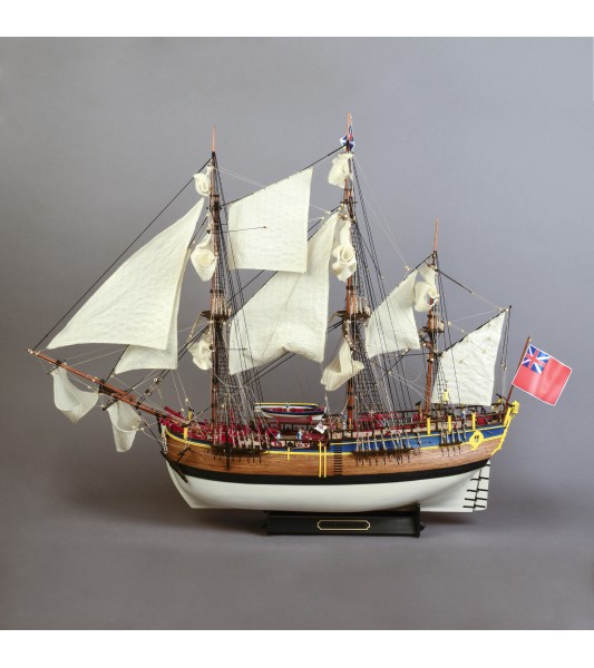Navío HMS Endeavour 1:65. Maqueta de Barco en Madera