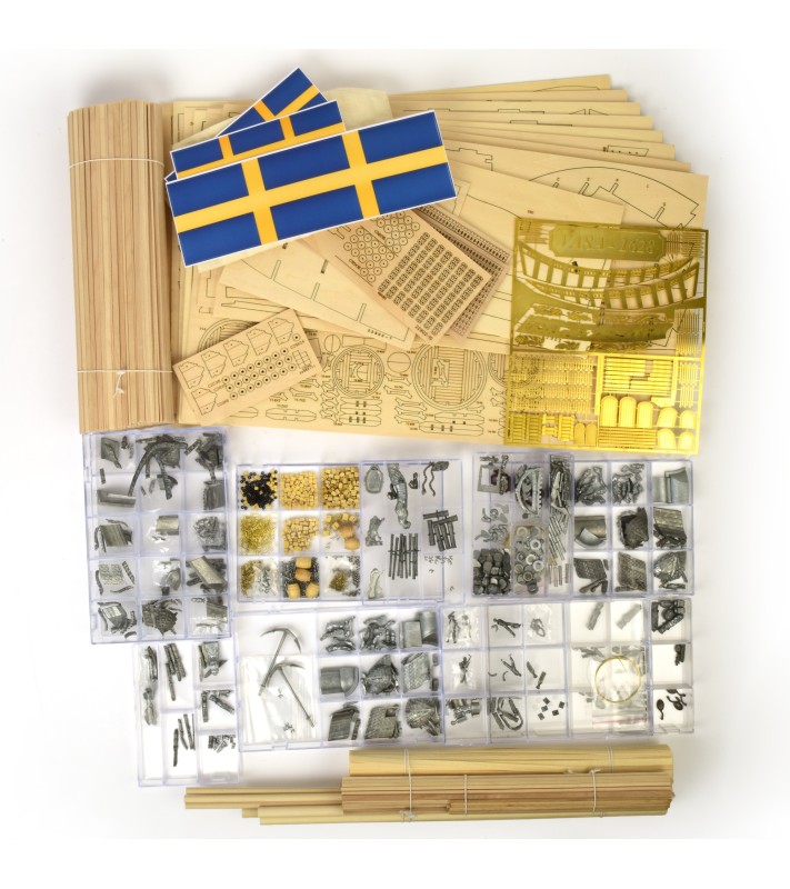 Warship Vasa. 1:65 Wooden Model Ship Kit 1 2