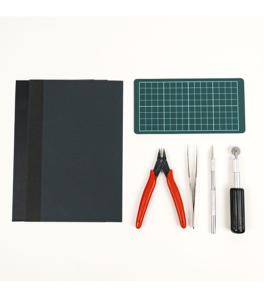 Plastic en houten modelleer gereedschapsset