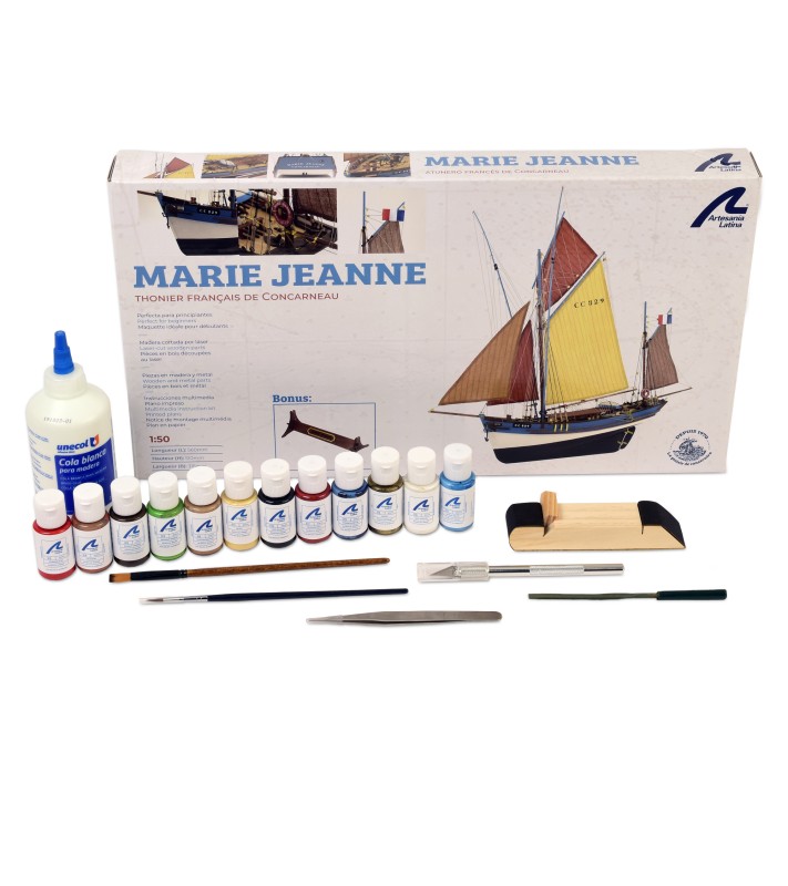 Marie Jeanne Tuna Boat. Gift Pack with Model, Paints and... 2