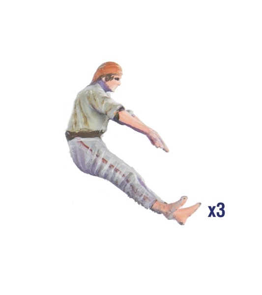 Nuovo set di 19 figurine in metallo per navi: marinai (1700-1815)