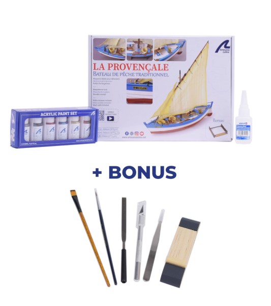 La Provençale. Geschenkpakket met Model, Verf en Gereedschap