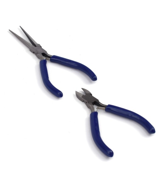 Set de 2 Alicates de Agarre plano y Corte