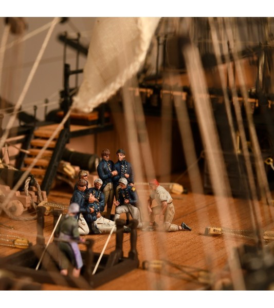 HMS VICTORY Linienschiff Trafalgar 1805 - 1:84 - Schiffsmodell im Holzmaßstab
