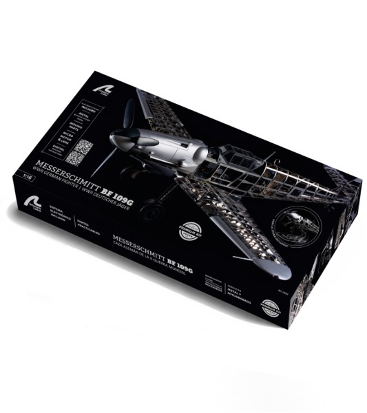 Avión Caza Messerschmitt BF109G. Pack Regalo con Maqueta, Mini Maqueta, Pinturas y Herramientas