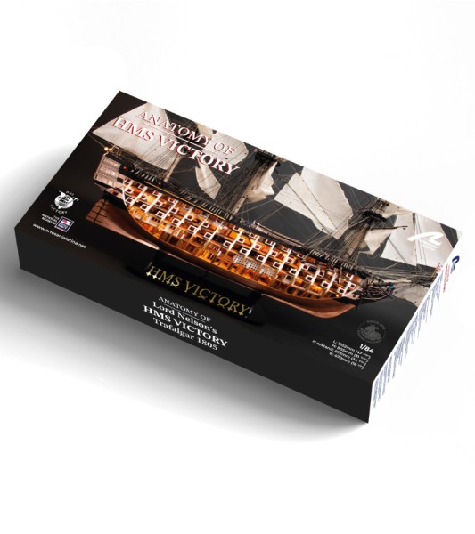 Anatomie HMS Victory. Geschenkpakket met Model, Beeldjes, Schilderijen, LED's en Gereedschap