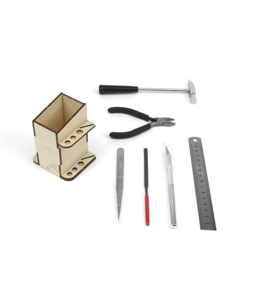 Unverzichtbares Modellierwerkzeug-Set mit kompaktem Organizer