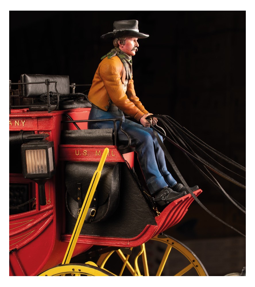 Satz von 4 Resinfiguren für STAGECOACH...