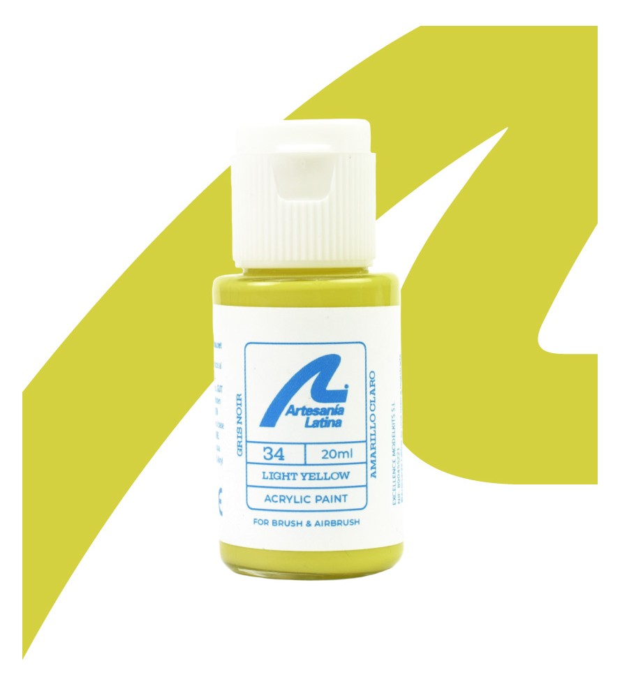 Vattenbaserad färg: Sunrise yellow (20ml)