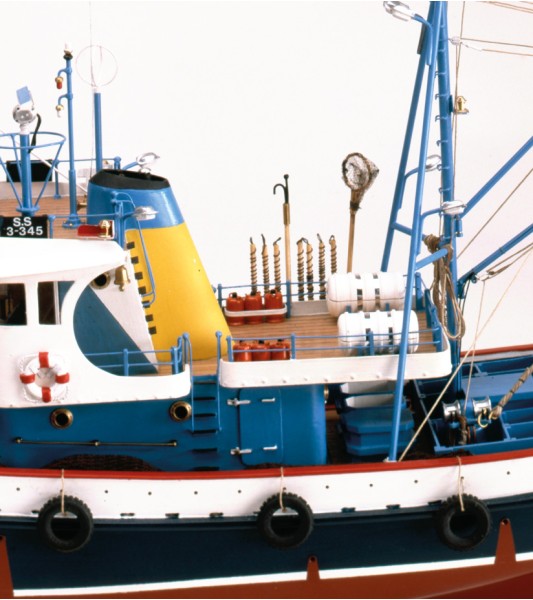 New Tuna Boat Marina II. drewniany model łodzi rybackiej 1:50