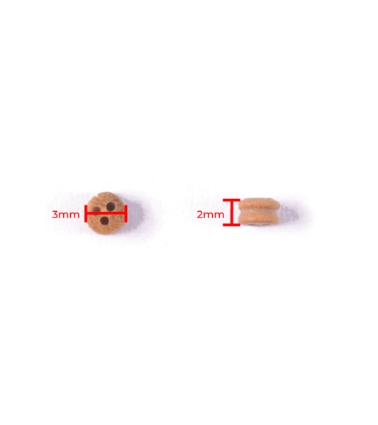 Drewniane patyczki bukszpanowe Dia. 3 mm (10 szt.) do modelarstwa morskiego