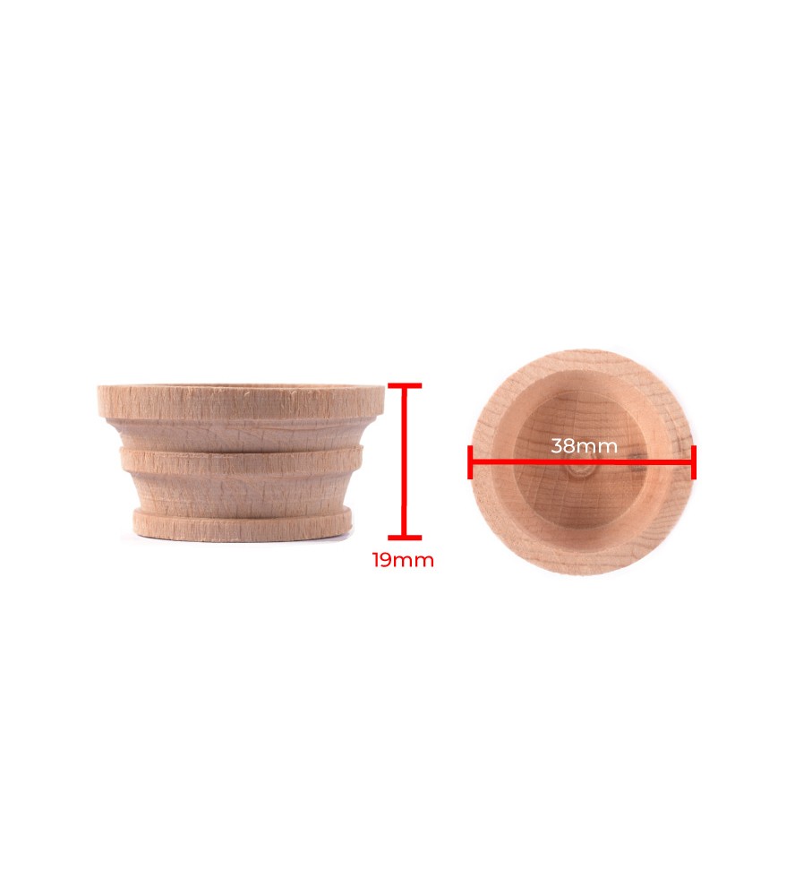 Vrchol stožáru z bukového dřeva Průměr. 38 mm /...