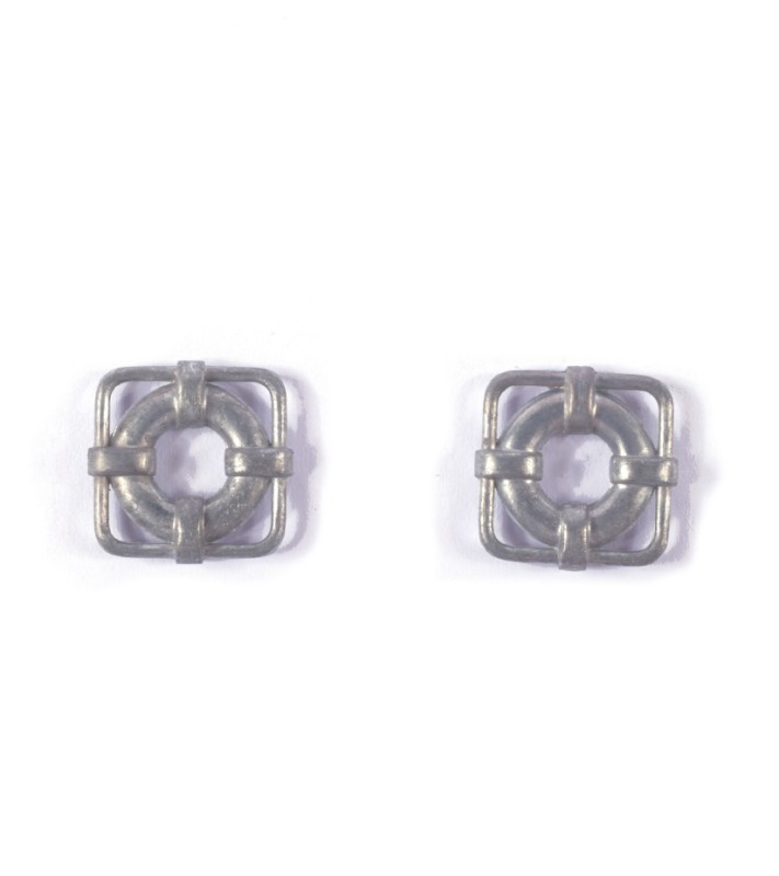 Metalowa osłona 16x16 mm (2 szt.) do modelarstwa morskiego 2