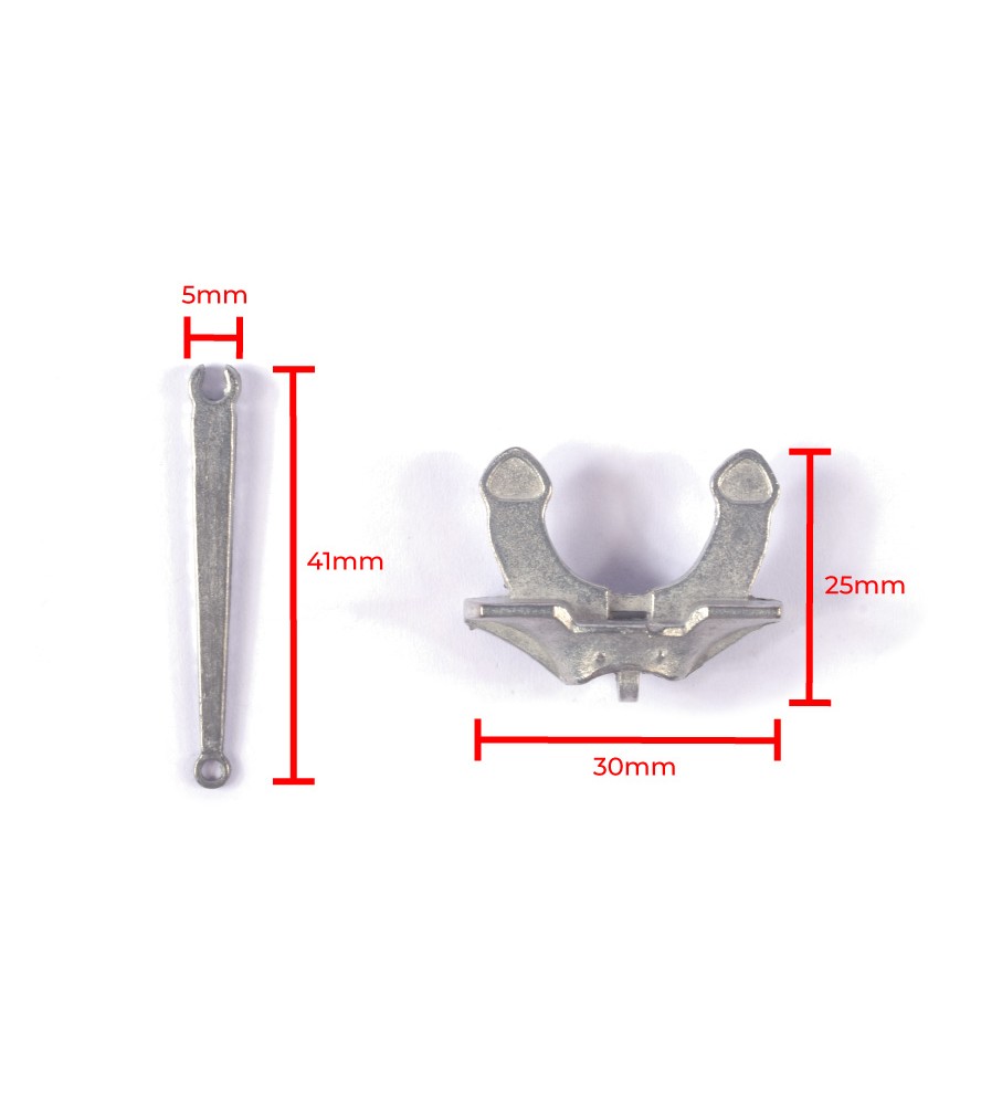 Ancla Articulada de 60 mm para Modelismo Naval